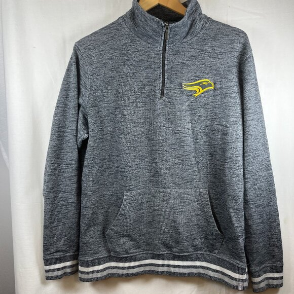 Bruzer Sweater Mens Large Long Sleeve Collared 1/4 Zip Kangaroo Pockets - Picture 1 of 6